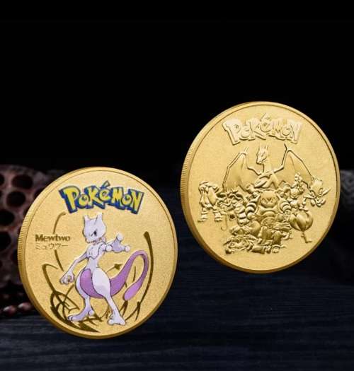 Novelty Pokemon Gold plated coins ( Please enquire about different pokemon)