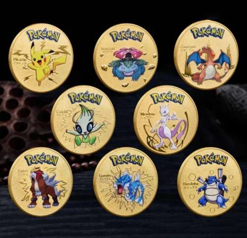 Novelty Pokemon Gold plated coins ( Please enquire about different pokemon)