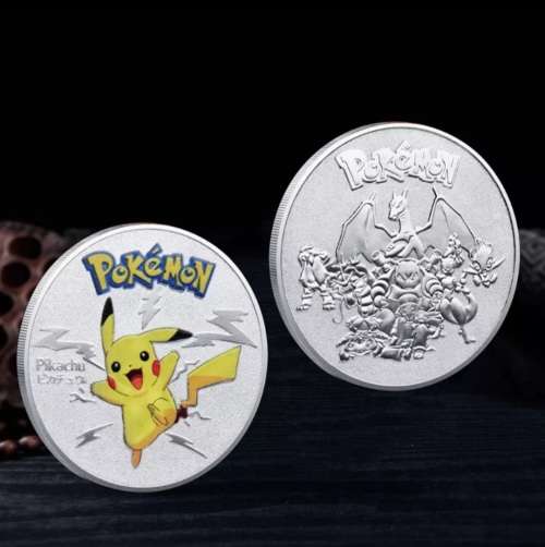 Novelty Pokemon silver plated coins ( Please enquire about different pokemon)