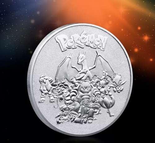 Novelty Pokemon silver plated coins ( Please enquire about different pokemon)