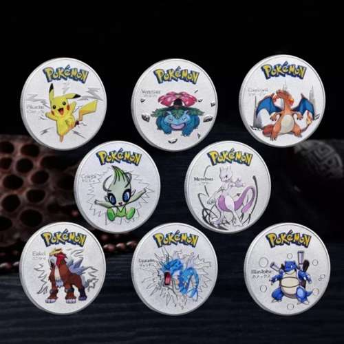 Novelty Pokemon silver plated coins ( Please enquire about different pokemon)