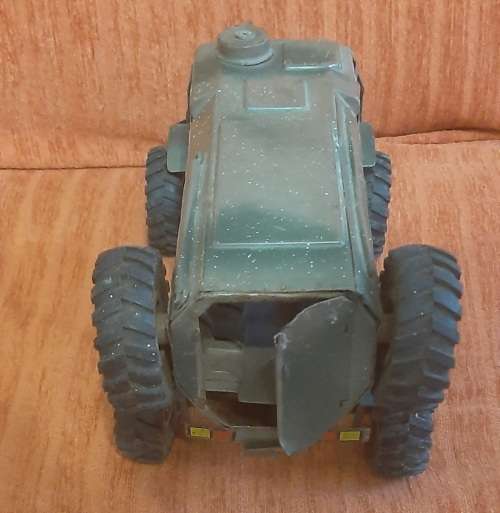 Old metal military vehicle toy