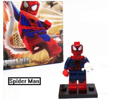 Spiderman The Avengers figure plastic building block toy Compatible With Lego