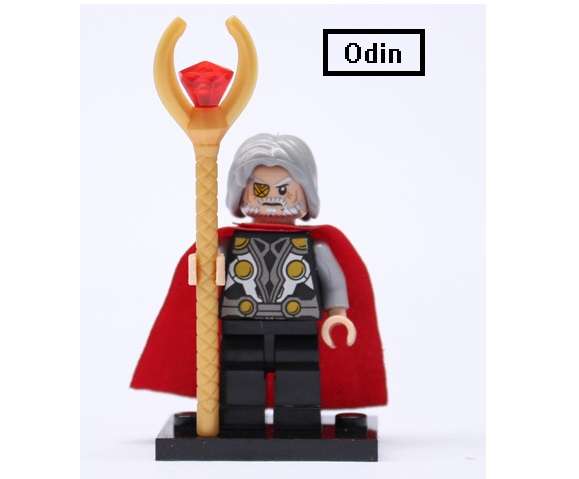 Odin figure plastic building block toy Compatible With Lego