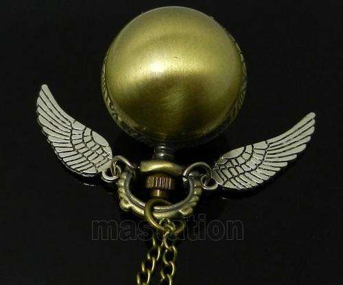 Harry Potter golden snitch necklace watch ( batterys not working)
