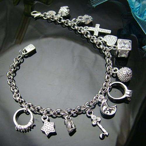 Beatiful Charm Bracelet .925 silver Filled