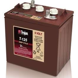 Trojan T125 6v 240ah Golf Cart Battery