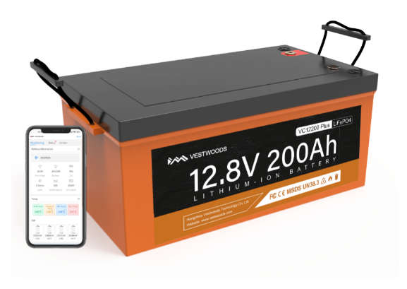 Vestwoods VC12200 12.8V 200AH LITHIUM-ION BATTERY with Bluetooth