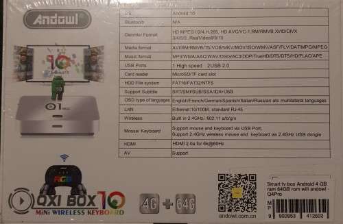 Android tv box Andowl