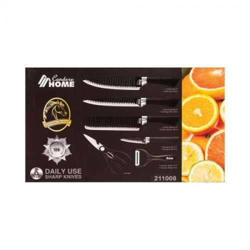 Condere 10 piece pot set and 8 piece knife set  COMBO