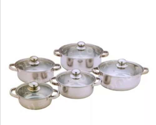 Condere 10 piece pot set and 8 piece knife set  COMBO