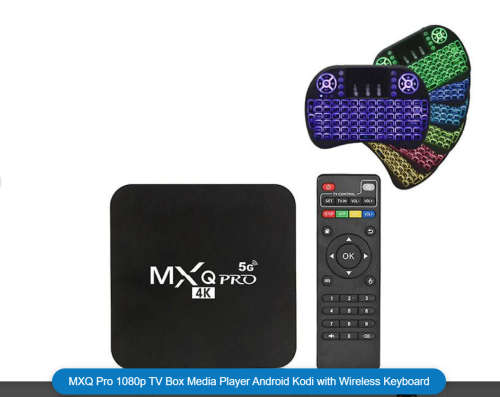 MXQ Pro  TV Box Media Player Android with Wireless Keyboard