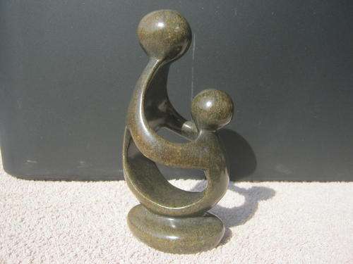 Serpentine Stone Art Mother and child