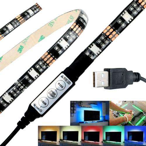 High Efficiency USB LED Strip 5V Bias Lighting for HDTV Backlighting RGB - Local Stock- Free Shippin