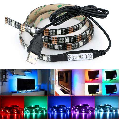 High Efficiency USB LED Strip 5V Bias Lighting for HDTV Backlighting RGB - Local Stock- Free Shippin