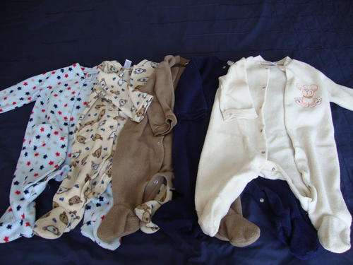 6-12 M BABY BOY WINTER BABYGROWS