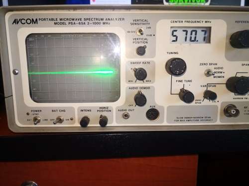 AVCOM PSA 65a 2-1000mhz Portable Microwave Spectrum Analyzer