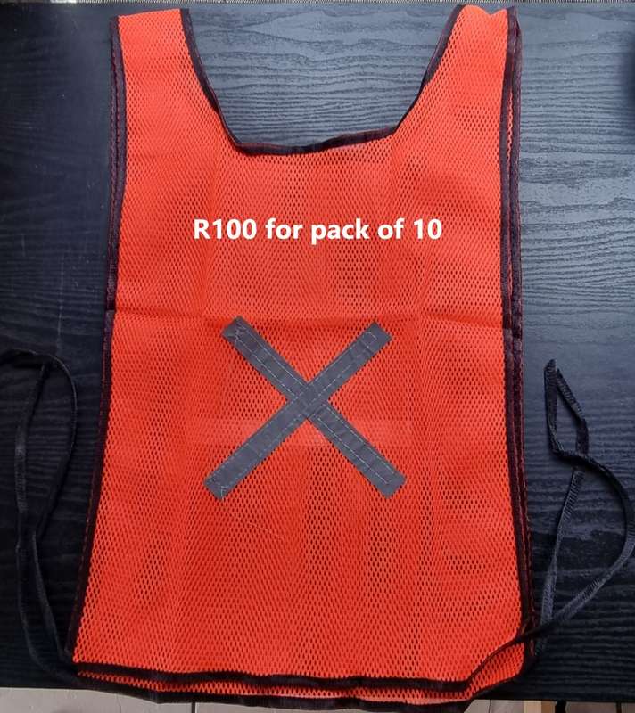 REFLECTIVE SAFETY BIBS - ONE SIZE FITS ALL