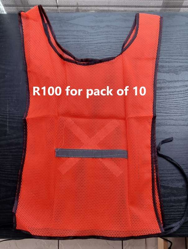 REFLECTIVE SAFETY BIBS - ONE SIZE FITS ALL