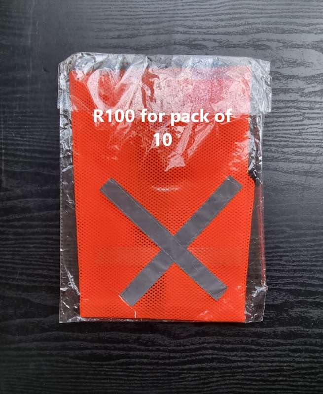 REFLECTIVE SAFETY BIBS - ONE SIZE FITS ALL