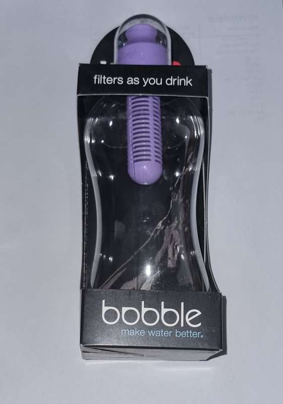 The Bobble Classic is a water bottle that is stylish, patented and filters water as you drink it
