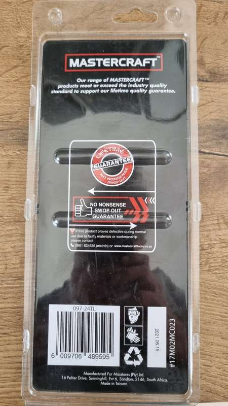 MASTERCRAFT 9 Piece Long Arm Tamper Star Key Set