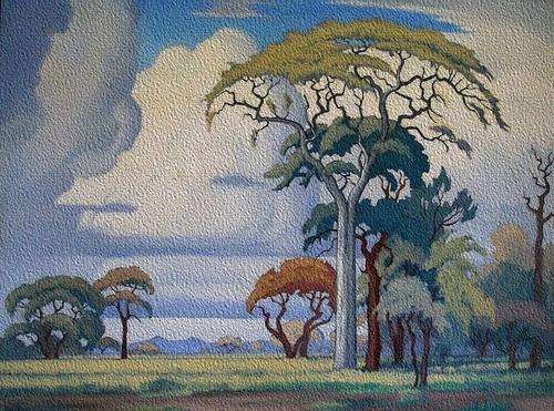 SKY AND TREES - BEAUTIFUL PRINT OF ORIGINAL ARTWORK