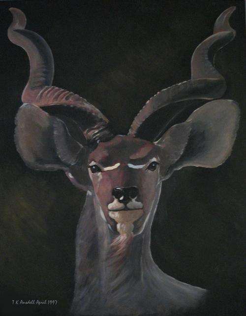 *KUDU -  BEAUTIFUL CANVAS PRINT OF ORIGINAL PAINTING* PERFECT CHRISTMAS GIFT!