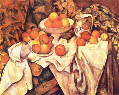 APPLES AND PEARS repro CEZANNE - BEAUTIFUL CANVAS PRINT OF ORIGINAL ARTWORK