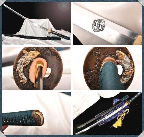 Folded Steel clay tempered Koi Katana - Battle Ready - Special offer - Today Only