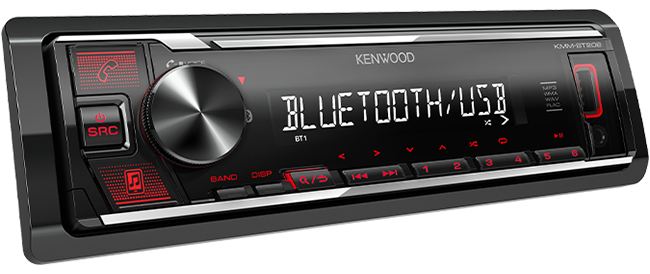 KENWOOD KMM-BT208 BT/USB Single Din Media Player