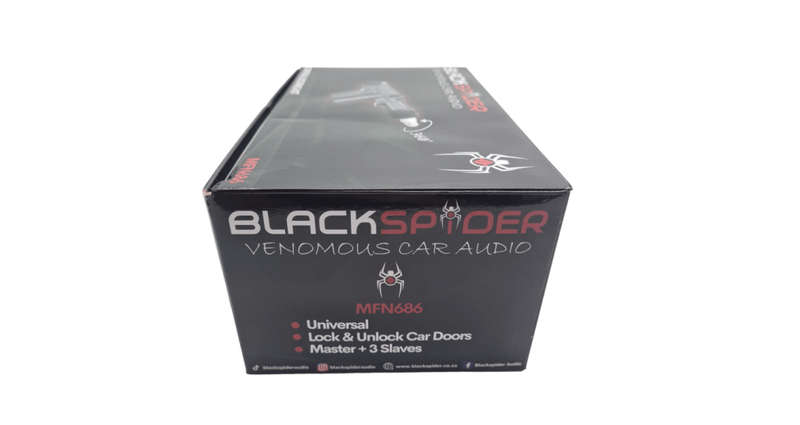 Black spider complete central locking kit