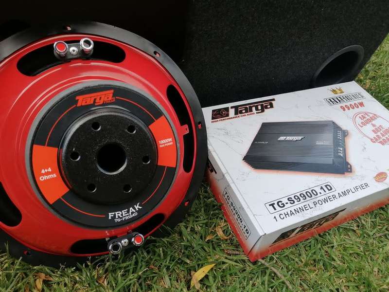 *COMBO* NEW Targa 10000W Sub with Box & Monoblock Amp