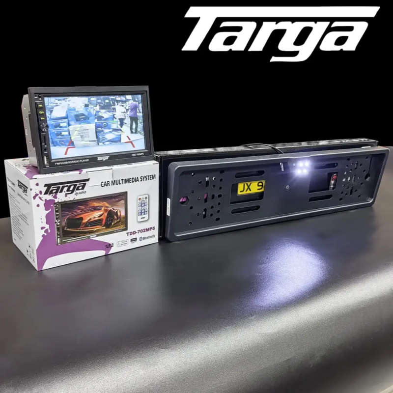 Targa TDD-702MP5 7 MP5 Media Player with Mirror Link +FREE Number Plate Reverse Camera
