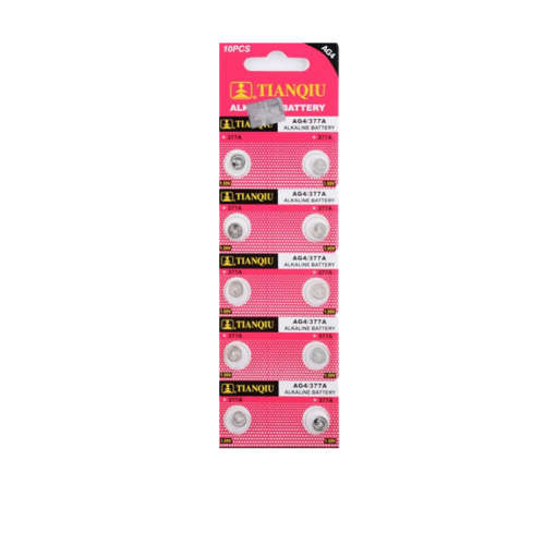 10pcs AG4 377A 1.55V Alkaline Battery