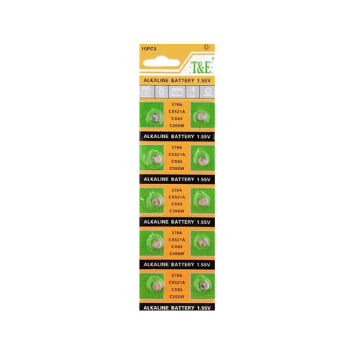 10pcs AG0 379A 1.55V Alkaline Battery