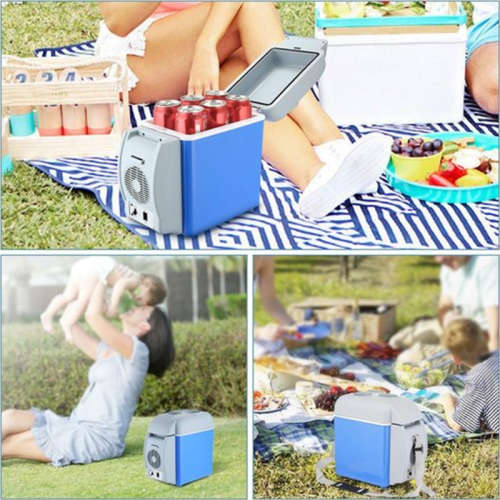 Portable Car Refrigerator 12V 7.5L Mini Fridge For Cooling & Warming in Travel