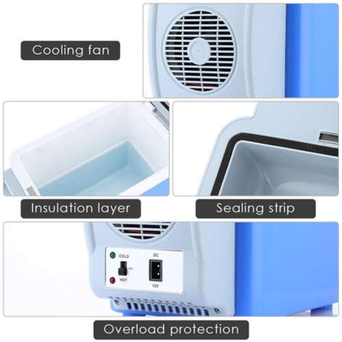 Portable Car Refrigerator 12V 7.5L Mini Fridge For Cooling & Warming in Travel