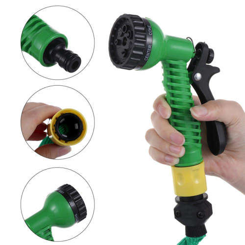 15m Disc Hose Watering Nozzle Garden Supplies Irrigation Hose Reel Bracket Water Gun Turntable Flat