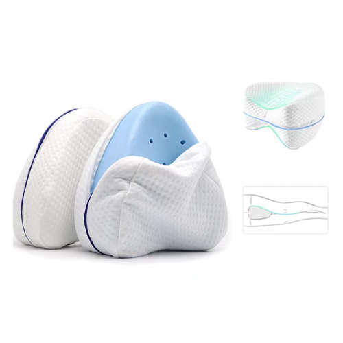 Multifunctional memory foam punching slow rebound cotton portable health care heart shaped leg pillo