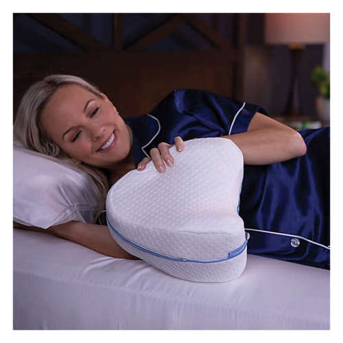 Multifunctional memory foam punching slow rebound cotton portable health care heart shaped leg pillo