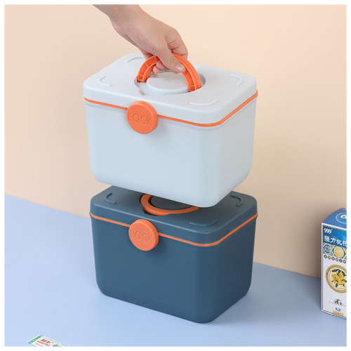 Medicine Box Household Large-Capacity Family Medicine Storage Box Medicine Small First Aid Kit Emerg