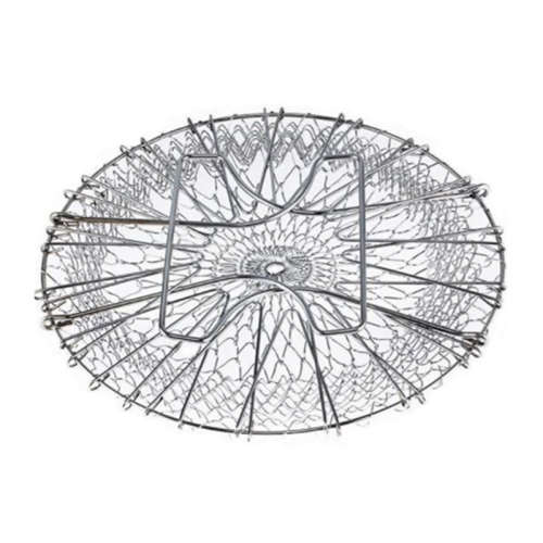 Foldable frying basket, stainless steel basket, kitchen fried chicken steak, fish nuggets, etc.