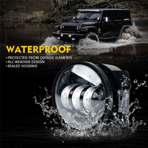 1pc Fog lights Jeep front bumper four corners with three beads driving off-road fog lights