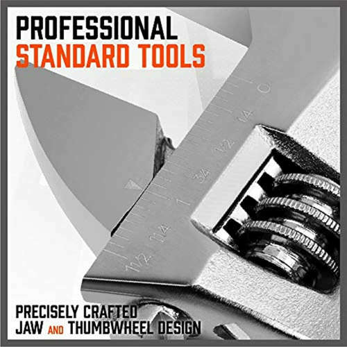 4 Piece Adjustable Wrench Set Steel Crescent Wrench