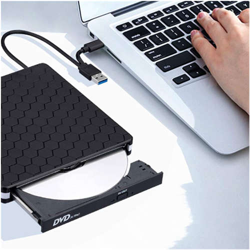 DVD Drive for Laptop, Portable High-Speed USB 3.0 CD Burner/DVD Reader Writer for PC Desktops, Compa
