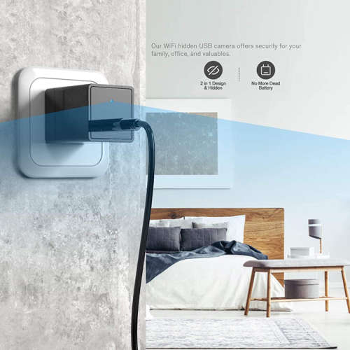 Z99 Phone Charger Camera WiFi Spy Camera Wall Socket Mini Spy Camera Wireless Hidden