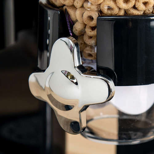 Dry Food Dispenser Dual Grain Sealed Storage Kitchen Dual Compartment Food Jar Dispenser