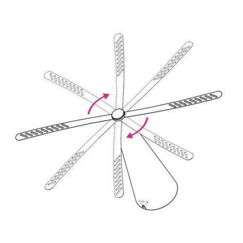 Repellent Fan for Tables Indoor Outdoor Meal Portable Table Fly Fan Keep Flies Away from Your Food
