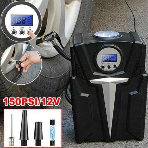 12V Portable Car Air Pump Compressor For Motorcycles Bicycles And Car Accessories
